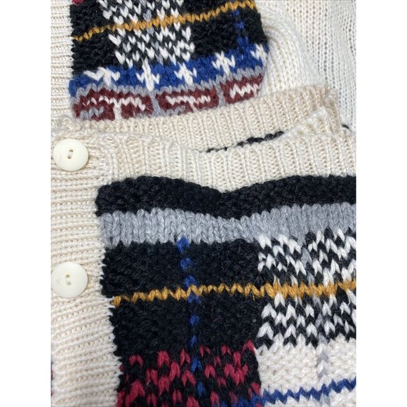 Vintage NWT A Little Extra Spice Womens Knit Sweater Button Up V Neck 24W/ 44 - Picture 11 of 11